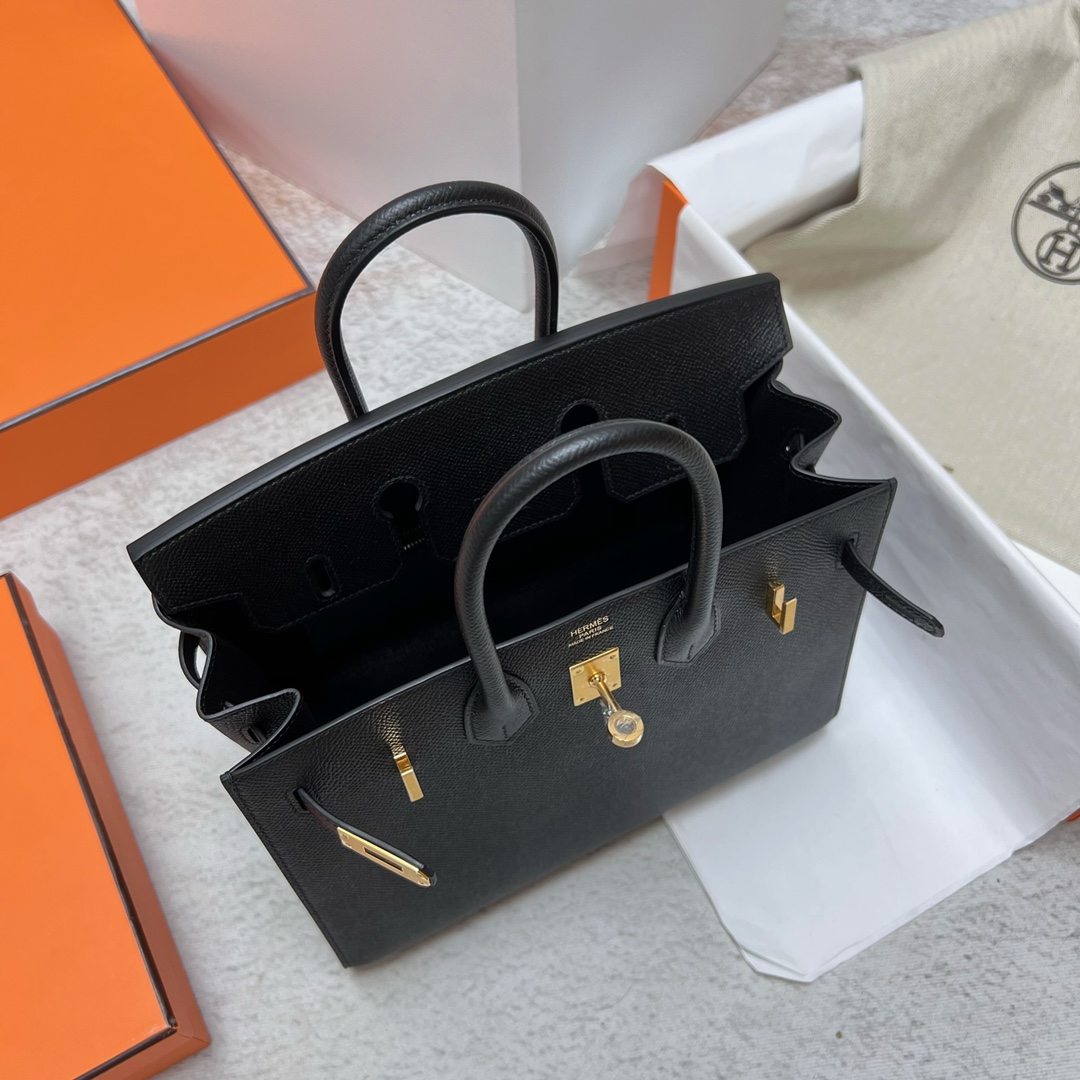 에르메스 버킨백25 블랙 금장 앱송